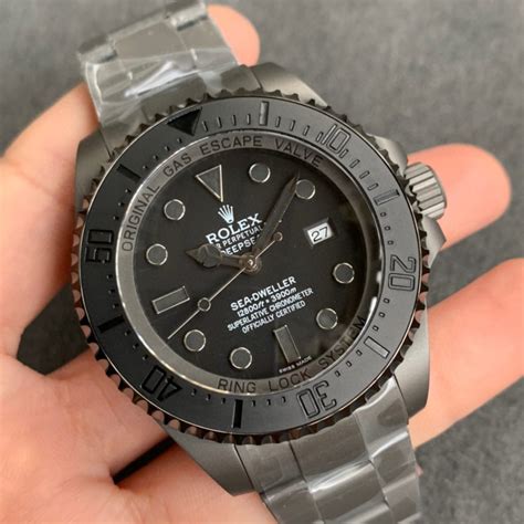 rolex deepsea blackout predator replica|Rolex sea dweller waterproof.